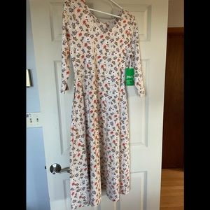 Pact Dress 3/4 Length Sleeve Size L NWT